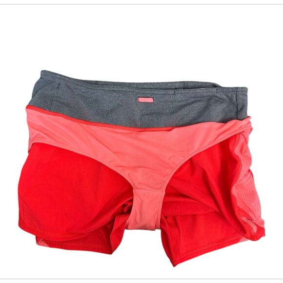 ATHLETA High Rise Acceleration Shorts Orange Lined Running Athletic Size Medium - Picture 3 of 8